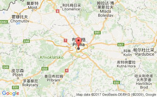 捷克港口布拉格prague港口地圖