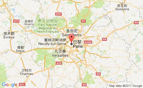 法國港口巴黎paris港口地圖