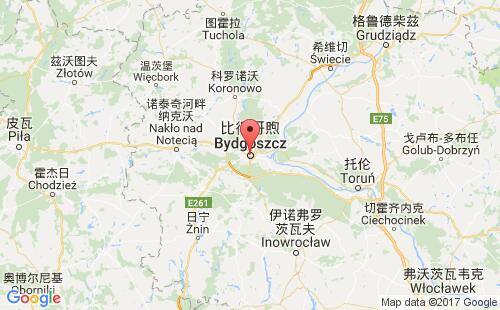 波蘭港口比得哥什bydgoszcz港口地圖